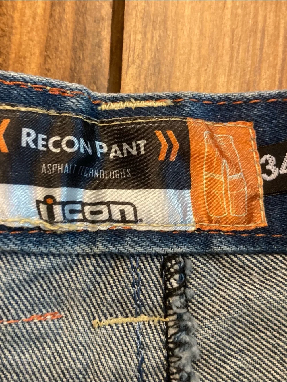 NWT Icon Recon Mens 34 (32” Inseam) Denim Motorcycle Jeans